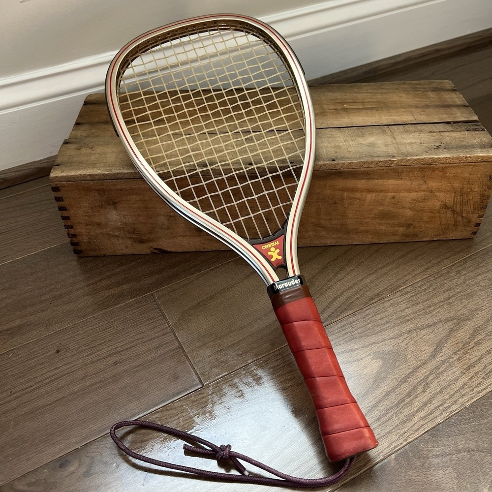 Vintage Centrum Marauder Racketball Racket‎ Leather Nylon